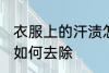 衣服上的汗渍怎么去除 衣服上的汗渍如何去除