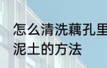 怎么清洗藕孔里面的泥 清洗藕孔里的泥土的方法