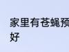 家里有苍蝇预示什么 家里有苍蝇好不好