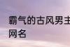 霸气的古风男主名字 适合男生的古风网名