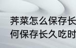 荠菜怎么保存长久吃时不变味 荠菜如何保存长久吃时不变味