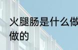 火腿肠是什么做的 火腿肠是什么材料做的