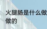 火腿肠是什么做的 火腿肠是什么材料做的