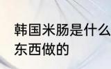 韩国米肠是什么做的 韩国米肠是什么东西做的