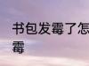 书包发霉了怎么洗掉 如何解决书包发霉