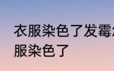 衣服染色了发霉怎么洗掉 如何解决衣服染色了