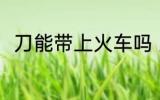 刀能带上火车吗 刀可以带上火车吗