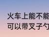 火车上能不能带叉子勺子 火车上可不可以带叉子勺子