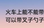 火车上能不能带叉子勺子 火车上可不可以带叉子勺子