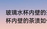 玻璃水杯内壁的茶渍怎么清洗 玻璃水杯内壁的茶渍如何清洗