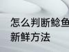 怎么判断鲶鱼新不新鲜 判断鲶鱼新不新鲜方法